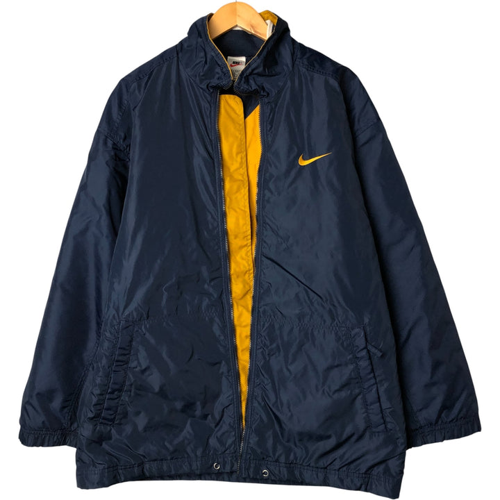 90'S Nike padded puffer jacket, men's size M, vintage Nylon navy blue type Vintage Second Hand
