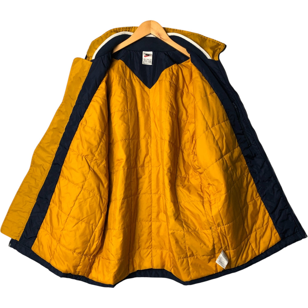 90'S Nike padded puffer jacket, men's size M, vintage Nylon navy blue type Vintage Second Hand
