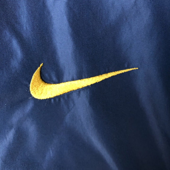90'S Nike padded puffer jacket, men's size M, vintage Nylon navy blue type Vintage Second Hand