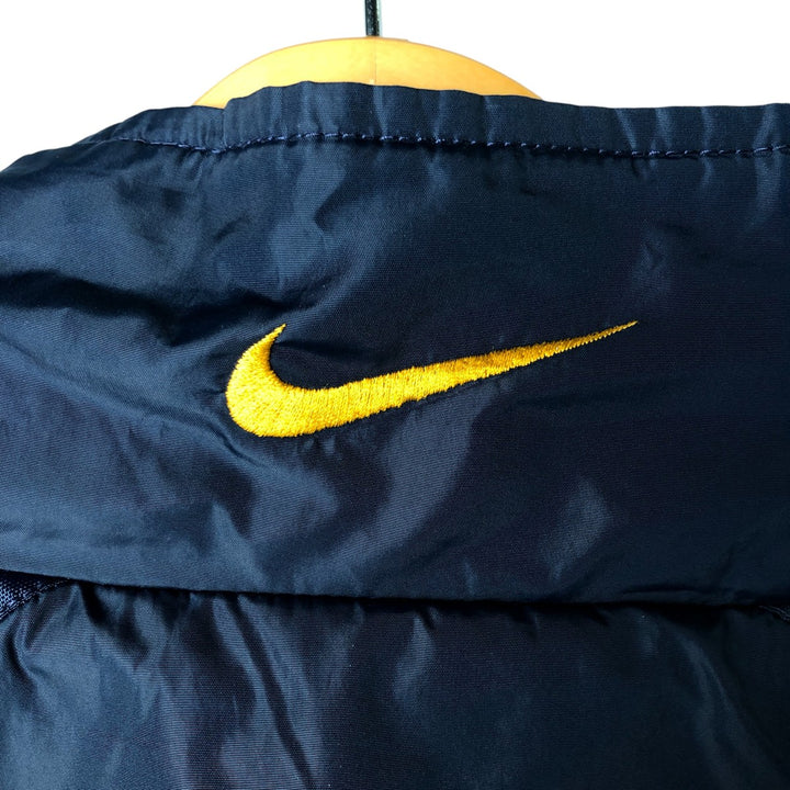 90'S Nike padded puffer jacket, men's size M, vintage Nylon navy blue type Vintage Second Hand