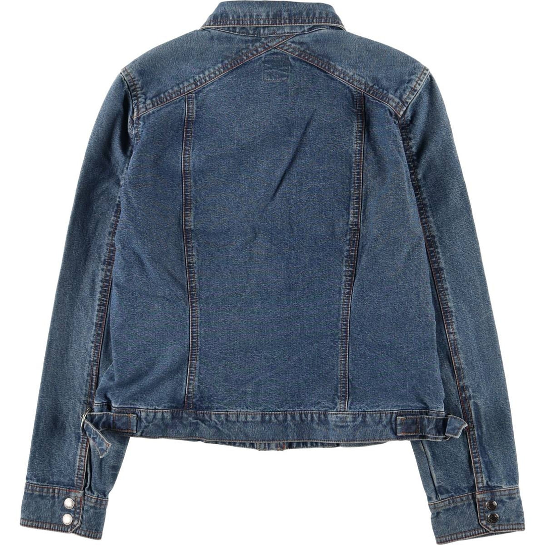 FRENCH CUFF denim jacket, women's size S cotton blue type Vintage Second Hand