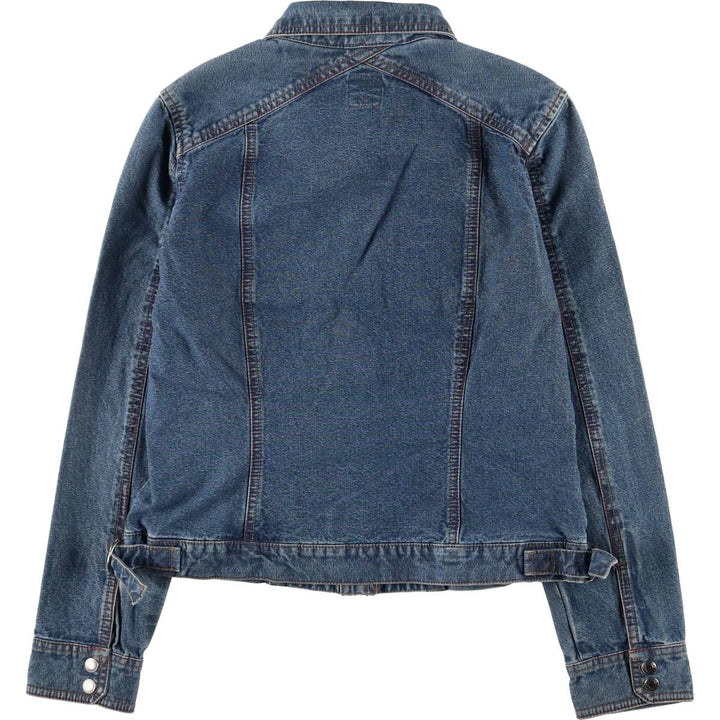 FRENCH CUFF denim jacket, women's size S cotton blue type Vintage Second Hand