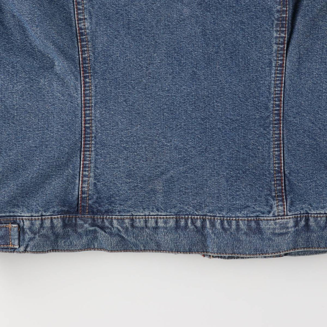 FRENCH CUFF denim jacket, women's size S cotton blue type Vintage Second Hand