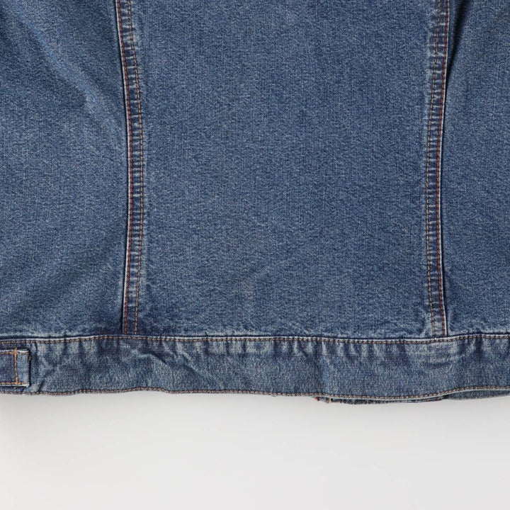FRENCH CUFF denim jacket, women's size S cotton blue type Vintage Second Hand