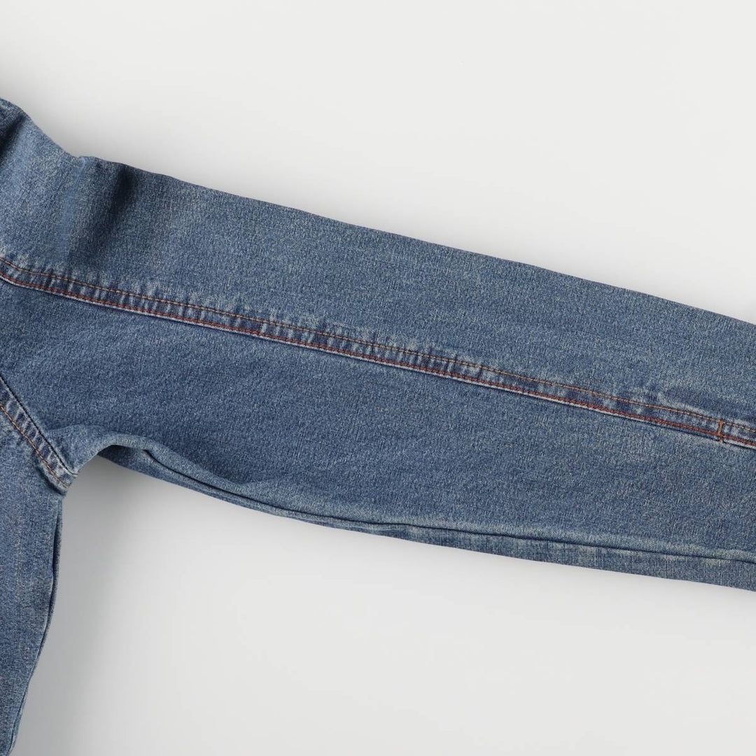 FRENCH CUFF denim jacket, women's size S cotton blue type Vintage Second Hand