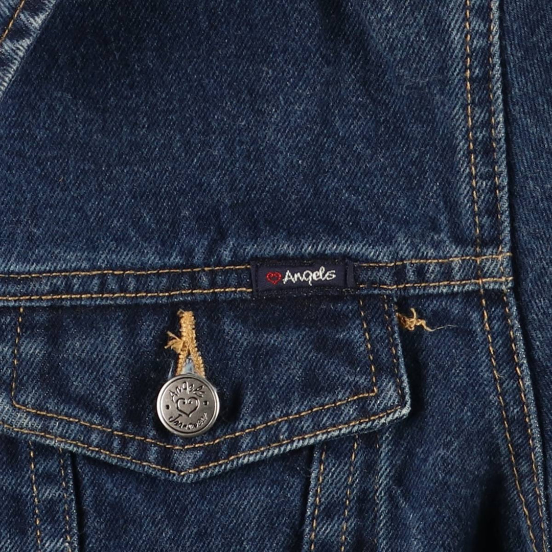 Angels Denim Jacket, Women's Size L cotton blue type Vintage Second Hand