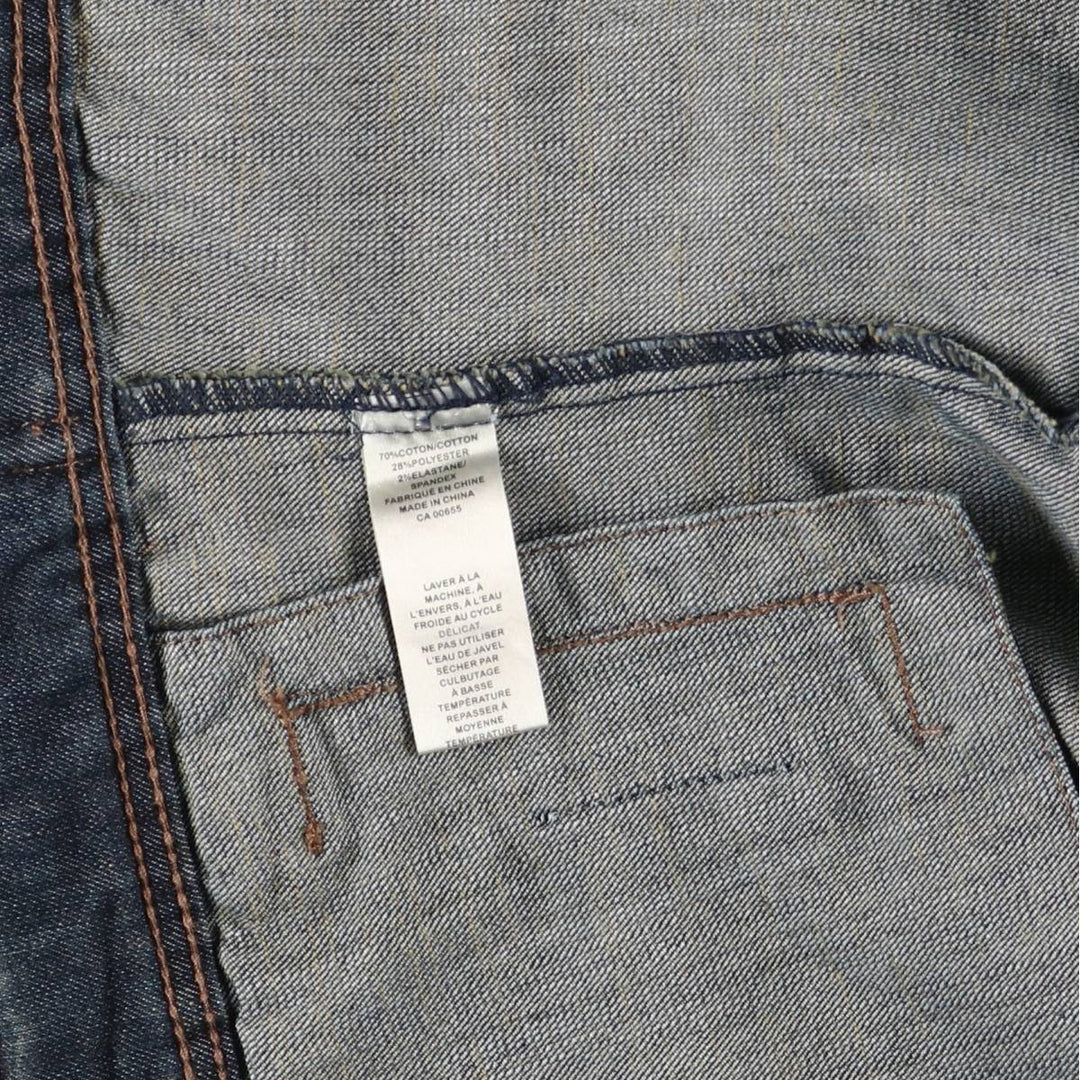 Contrast Denim Jacket, Women's Size S cotton blue type Vintage Second Hand