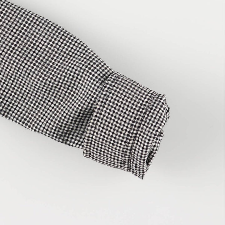 MELANIE LYNE Gingham Check Jacket, Made in Canada, Women's Size M polyester white type Vintage Second Hand
