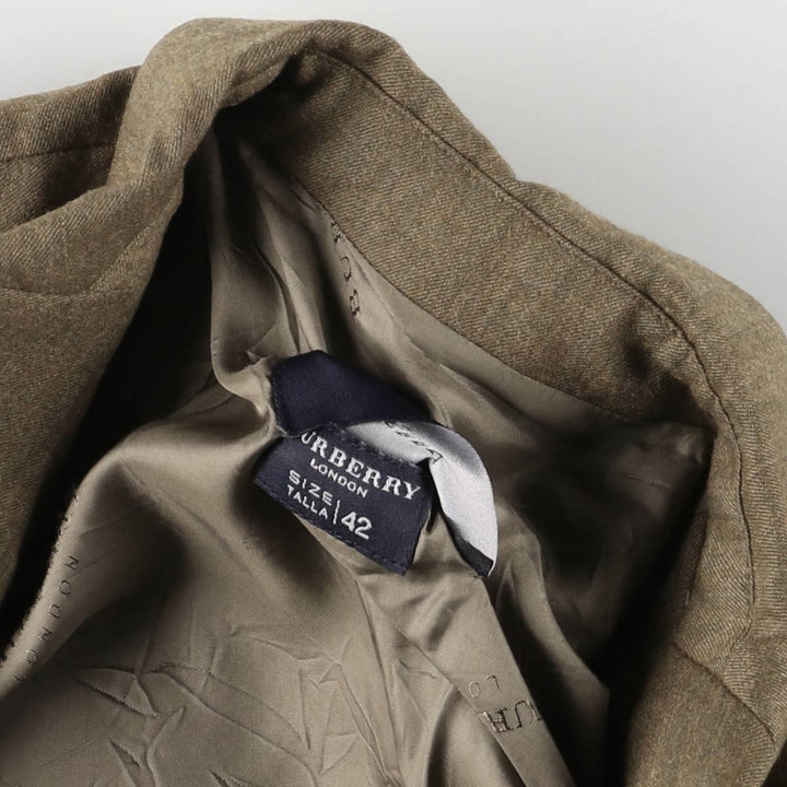 Burberry's BURBERRY LONDON wool tailored jacket, made in Spain, women's size M wool brown type Vintage Second Hand
