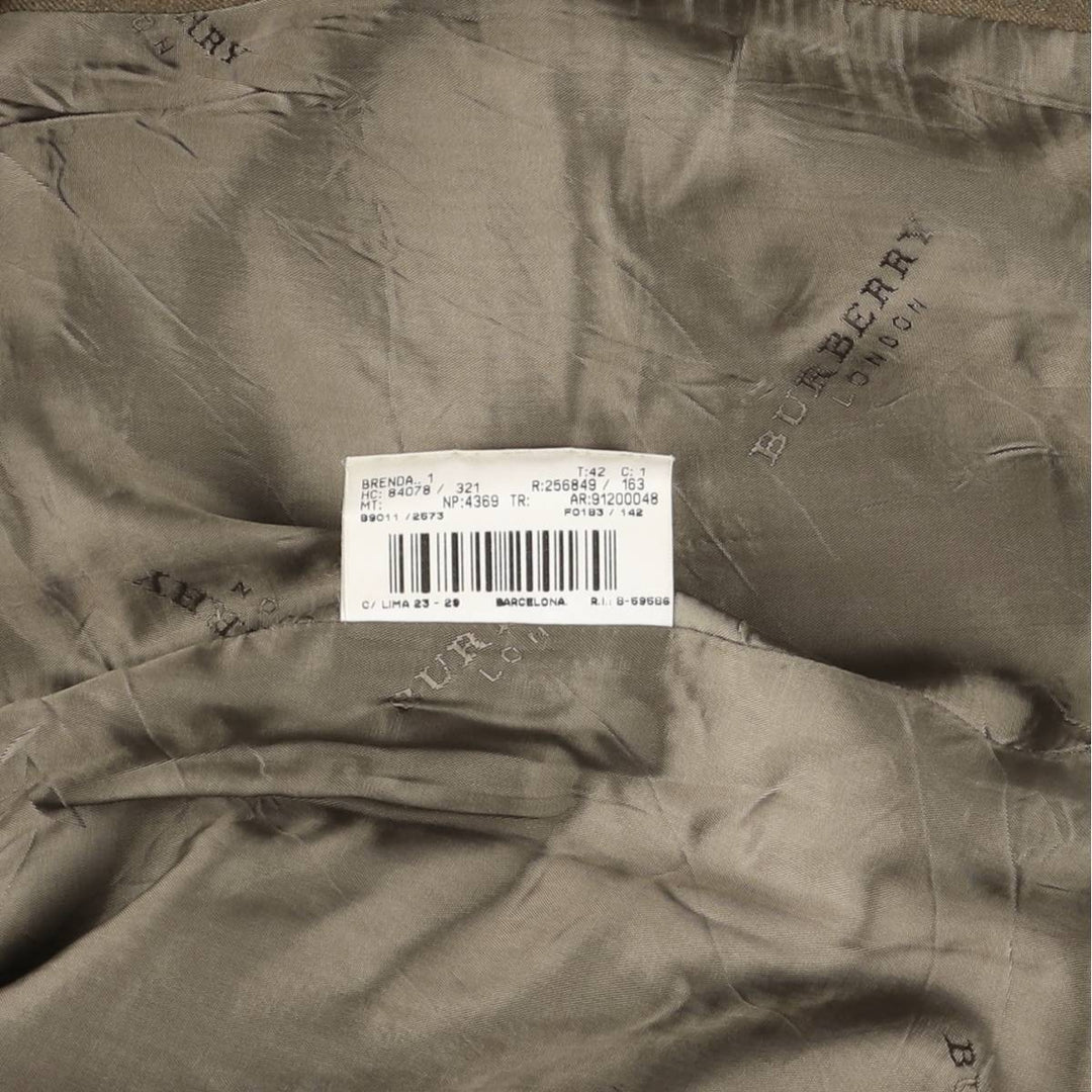 Burberry's BURBERRY LONDON wool tailored jacket, made in Spain, women's size M wool brown type Vintage Second Hand