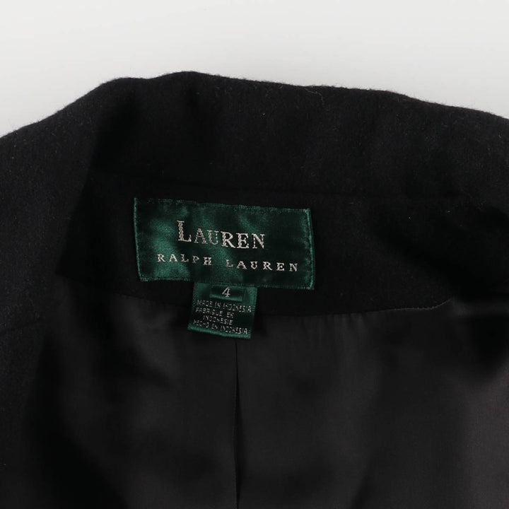 Ralph Lauren Lauren cashmere-blend wool tailored jacket, size M wool black type Vintage Second Hand