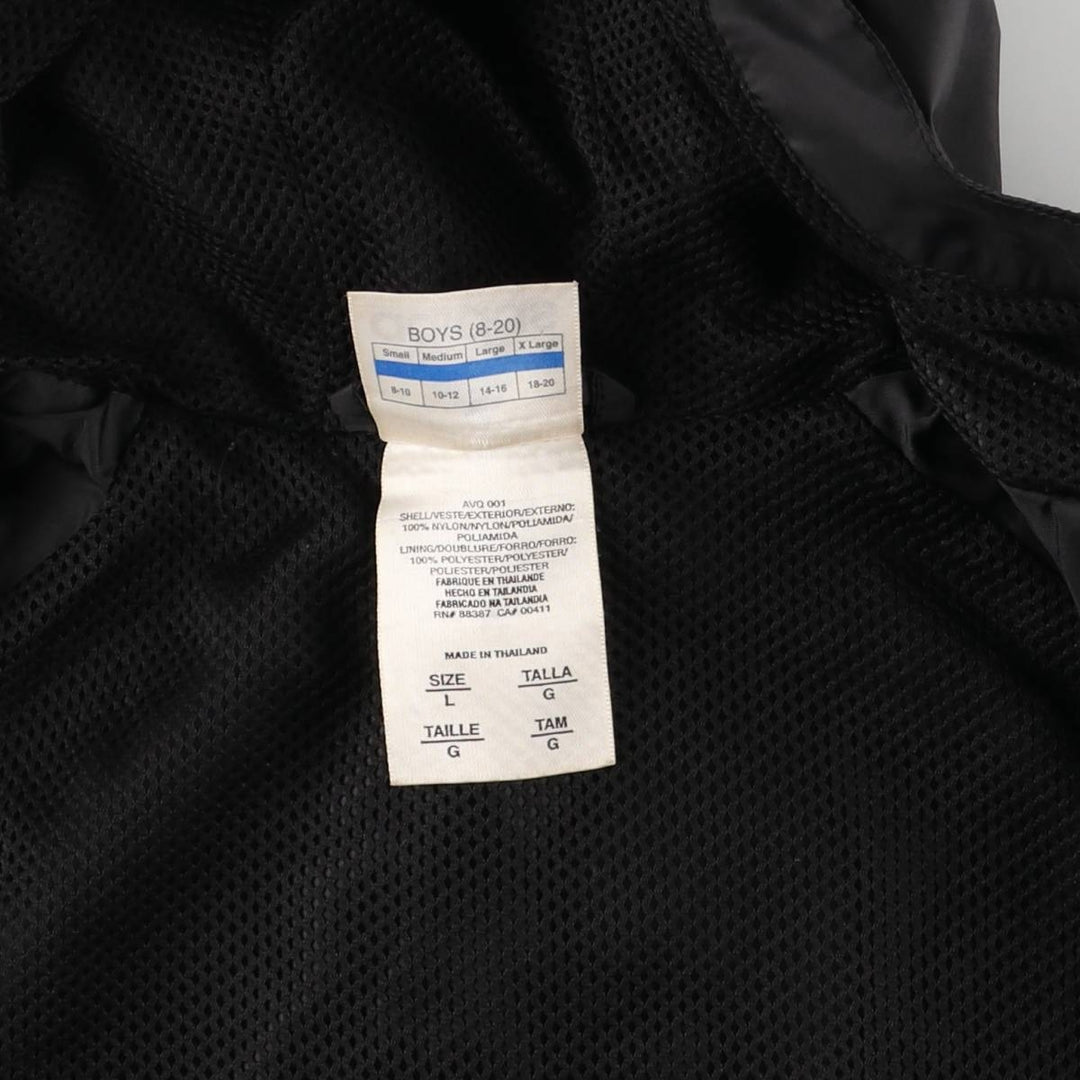 Adidas nylon hoodie, women's size L Nylon black type Vintage Second Hand