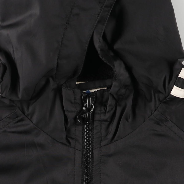 Adidas nylon hoodie, women's size L Nylon black type Vintage Second Hand