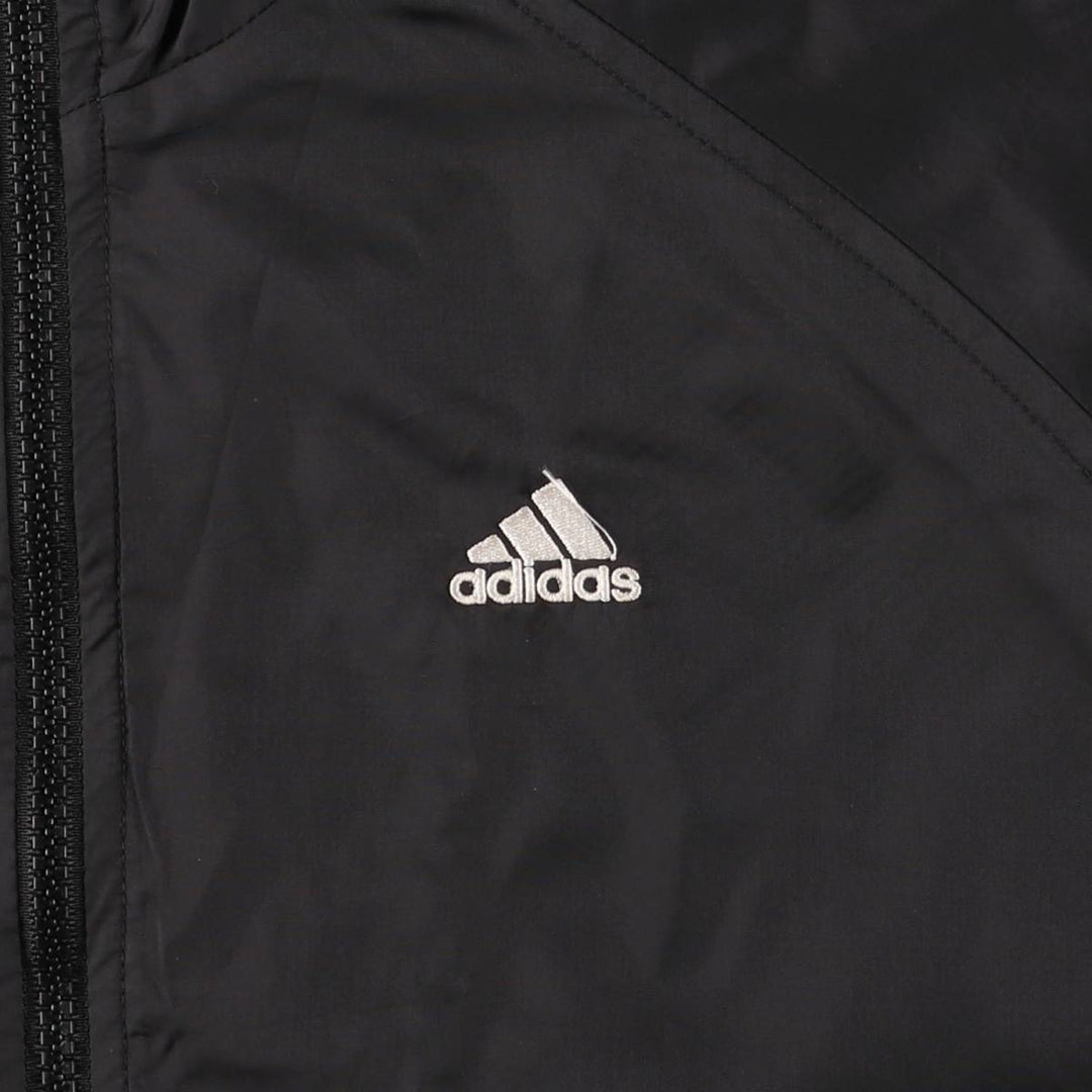 Adidas nylon hoodie, women's size L Nylon black type Vintage Second Hand
