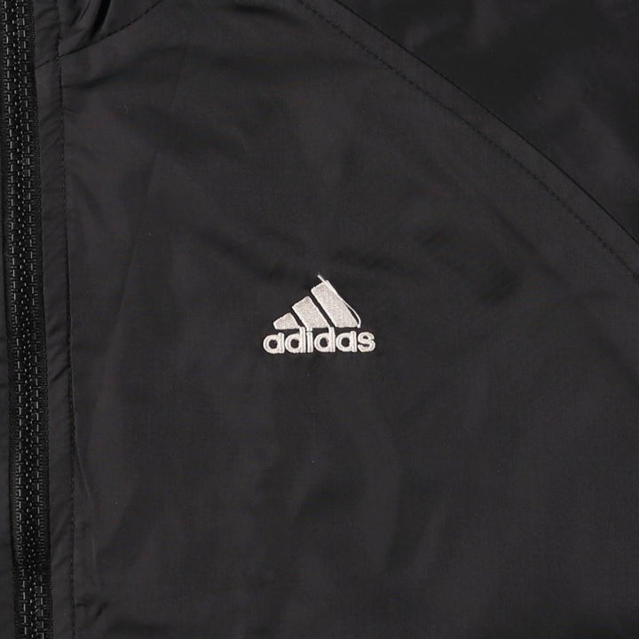 Adidas nylon hoodie, women's size L Nylon black type Vintage Second Hand