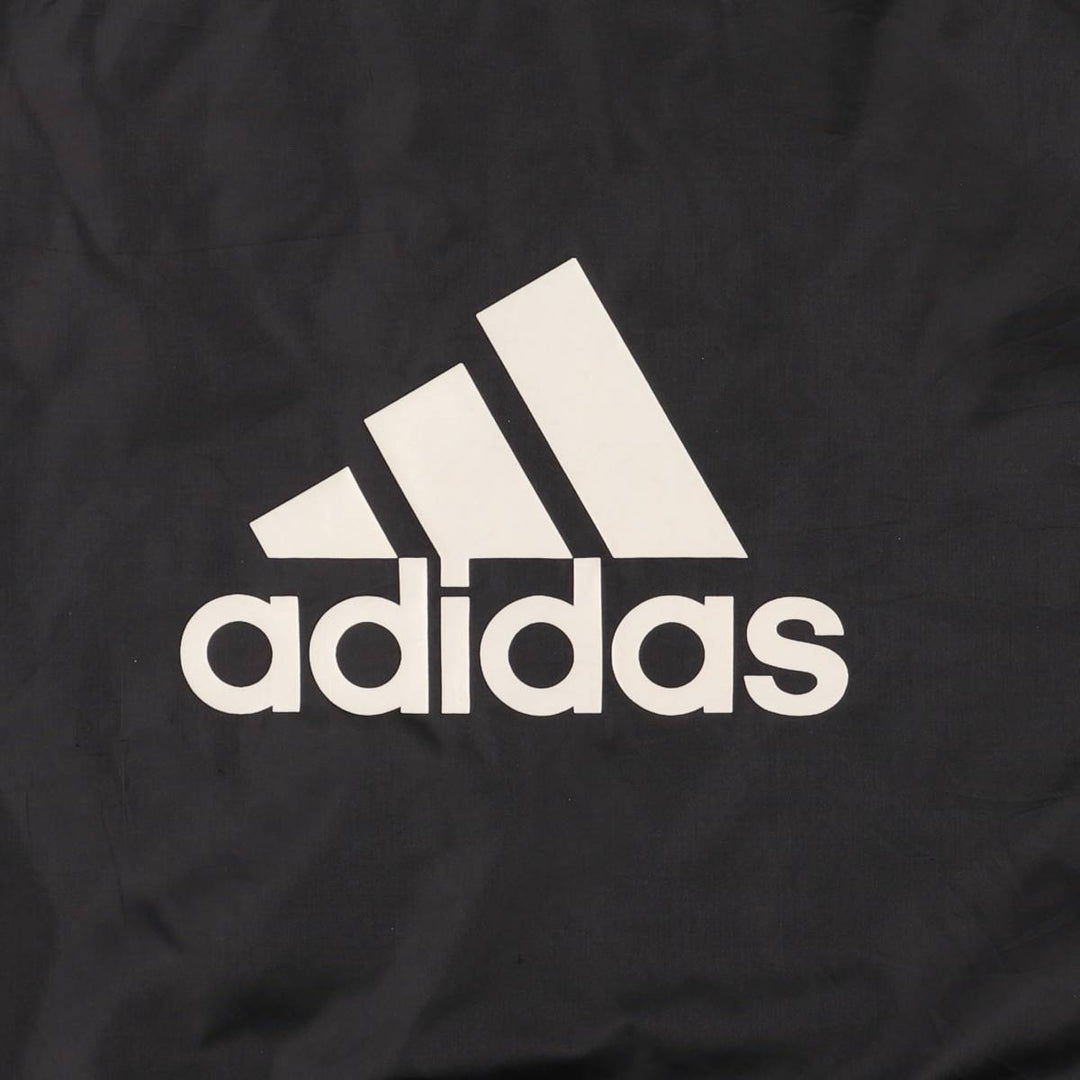 Adidas nylon hoodie, women's size L Nylon black type Vintage Second Hand