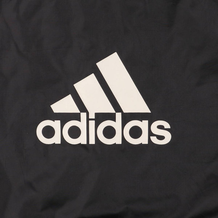 Adidas nylon hoodie, women's size L Nylon black type Vintage Second Hand