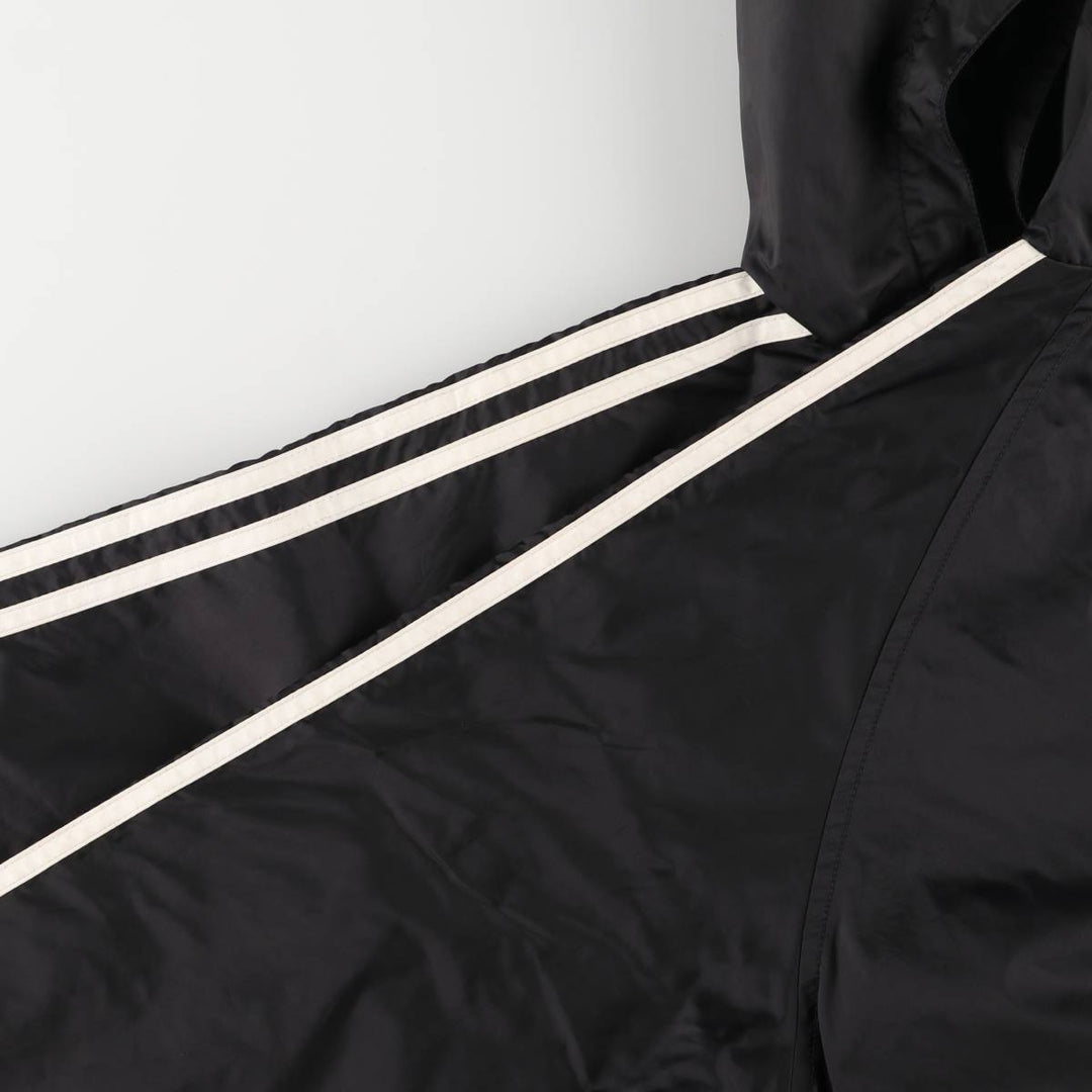 Adidas nylon hoodie, women's size L Nylon black type Vintage Second Hand