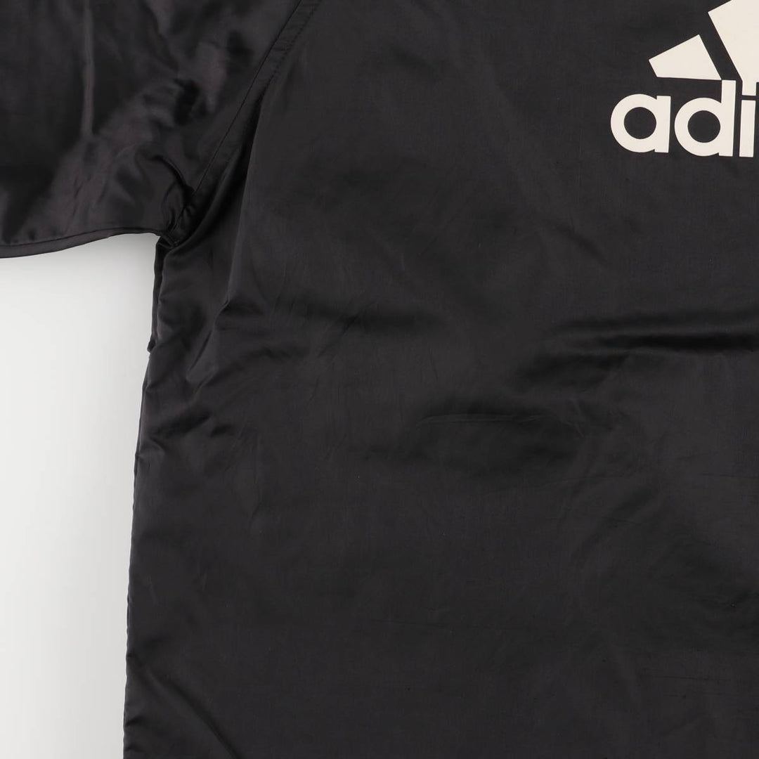 Adidas nylon hoodie, women's size L Nylon black type Vintage Second Hand