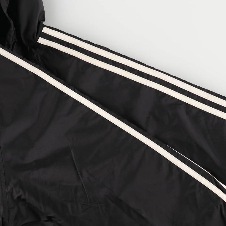 Adidas nylon hoodie, women's size L Nylon black type Vintage Second Hand