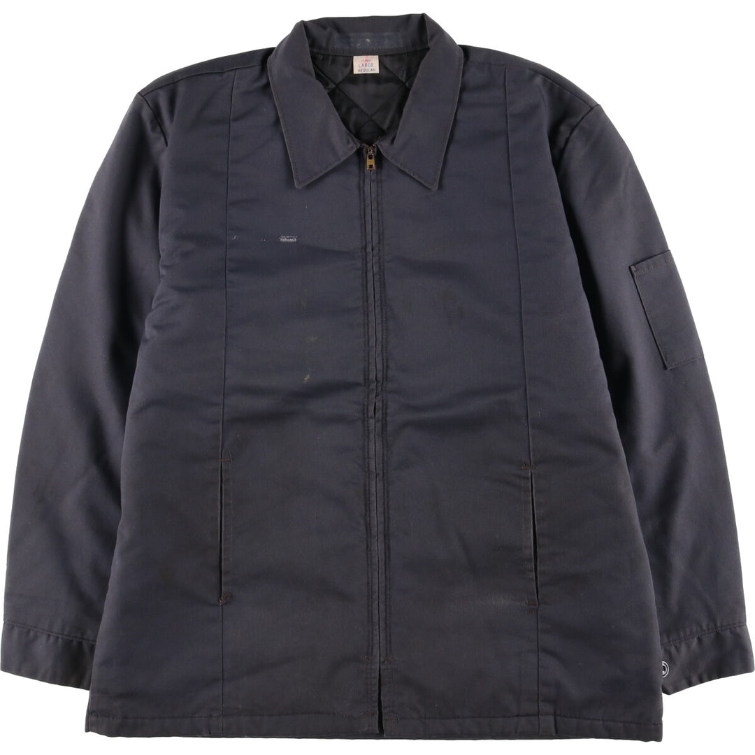 Vintage 1980'S Red Kap work jacket, made in the USA, size L, men's polyester gray type Vintage Second Hand