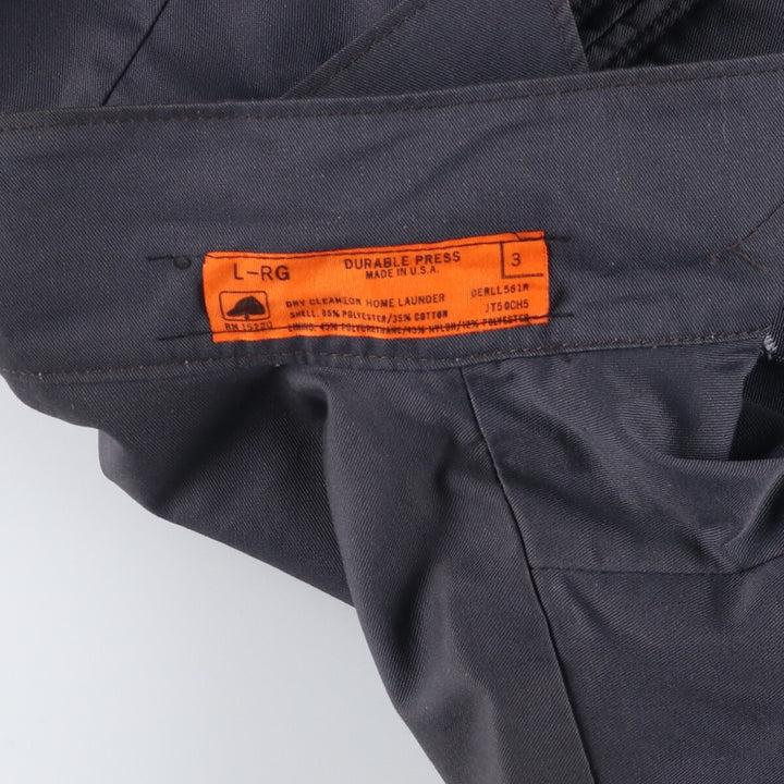 Vintage 1980'S Red Kap work jacket, made in the USA, size L, men's polyester gray type Vintage Second Hand