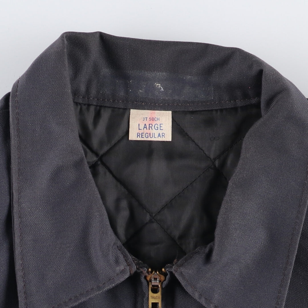 Vintage 1980'S Red Kap work jacket, made in the USA, size L, men's polyester gray type Vintage Second Hand