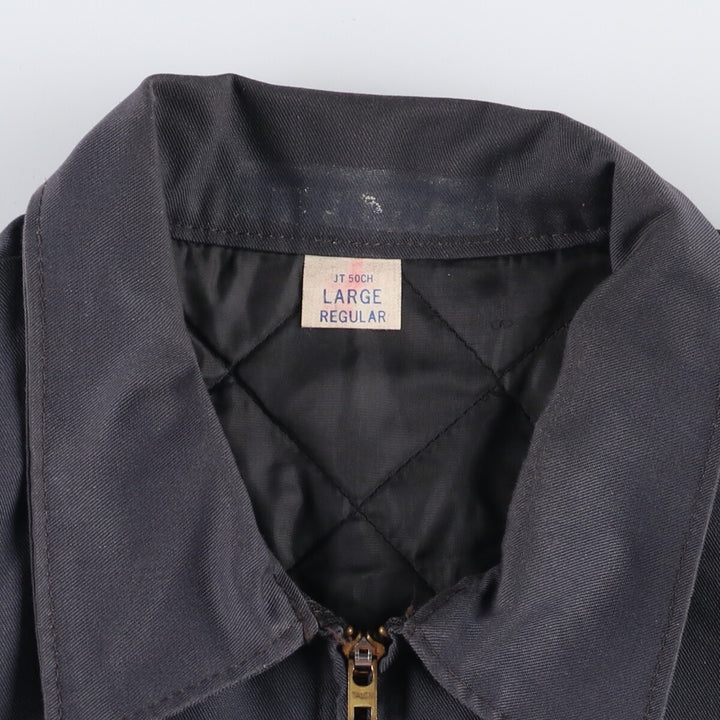 Vintage 1980'S Red Kap work jacket, made in the USA, size L, men's polyester gray type Vintage Second Hand