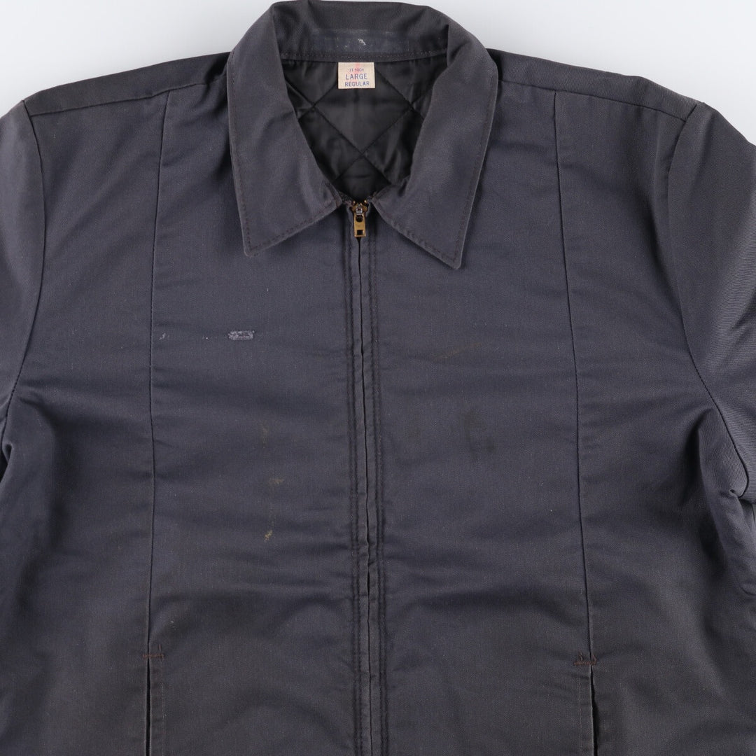 Vintage 1980'S Red Kap work jacket, made in the USA, size L, men's polyester gray type Vintage Second Hand