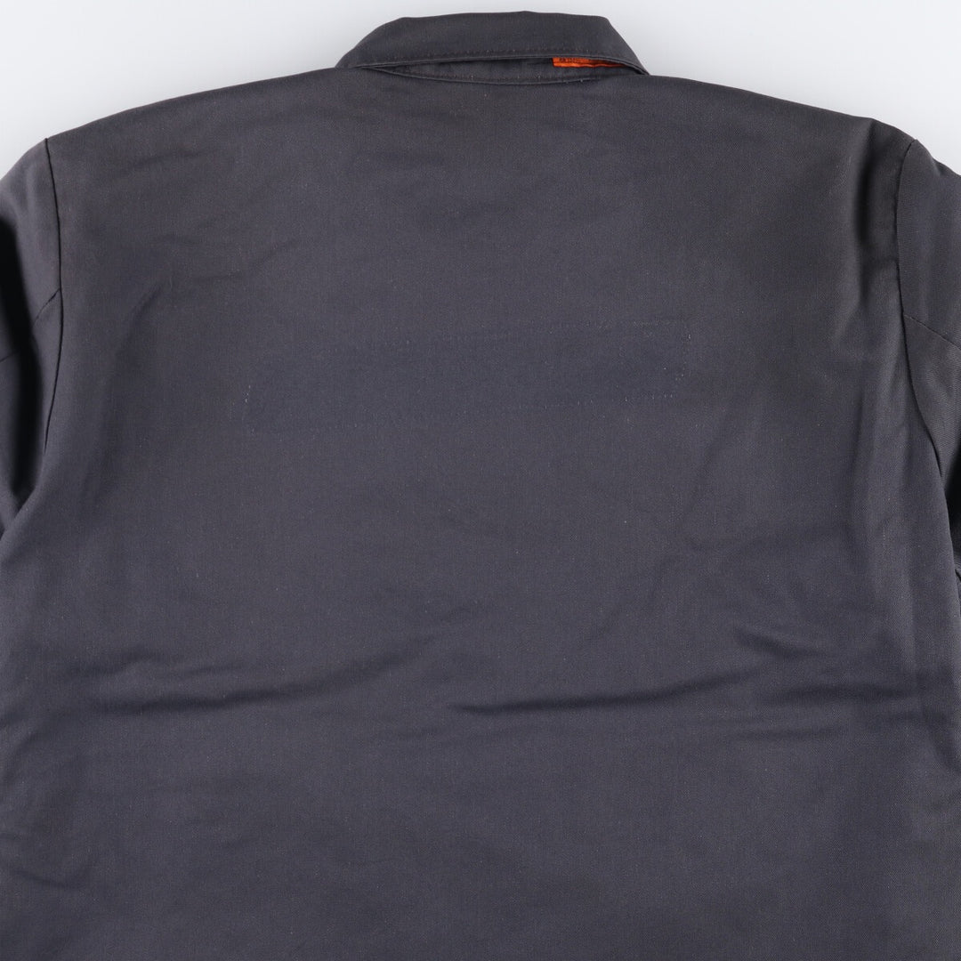 Vintage 1980'S Red Kap work jacket, made in the USA, size L, men's polyester gray type Vintage Second Hand