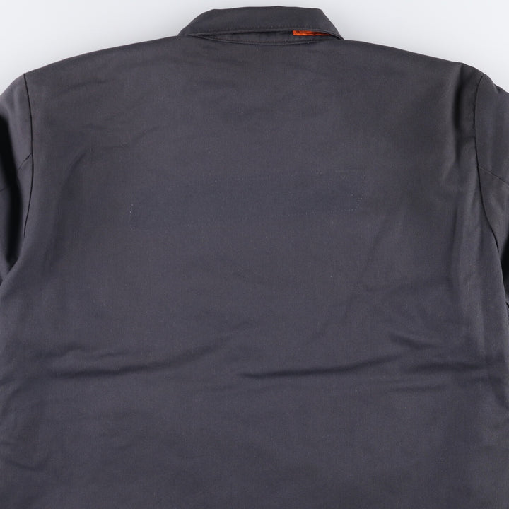 Vintage 1980'S Red Kap work jacket, made in the USA, size L, men's polyester gray type Vintage Second Hand