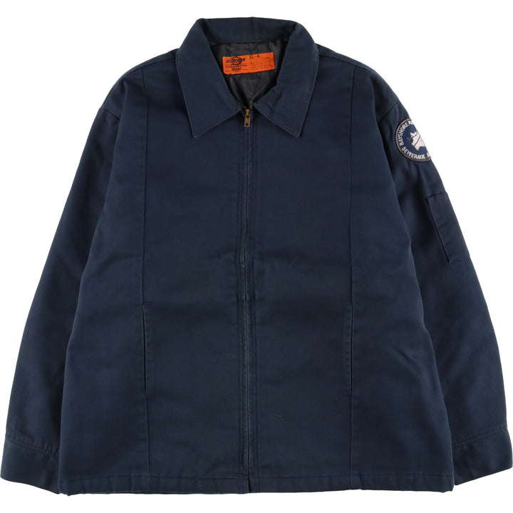 Vintage Dickies Work Jacket, Made in USA, Men's XL polyester navy blue type Vintage Second Hand