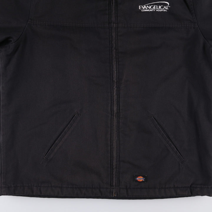 Dickies padded work jacket, men's size XXL unclear black type Vintage Second Hand