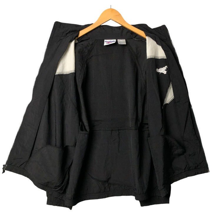 90'S Reebok Nylon Jacket, Men's M Size, Vintage Nylon black type Vintage Second Hand