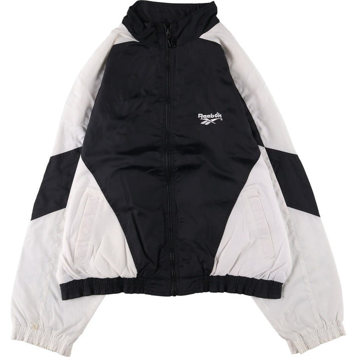 90'S Reebok Men's XXL Vintage Windbreaker unclear black type Vintage Second Hand
