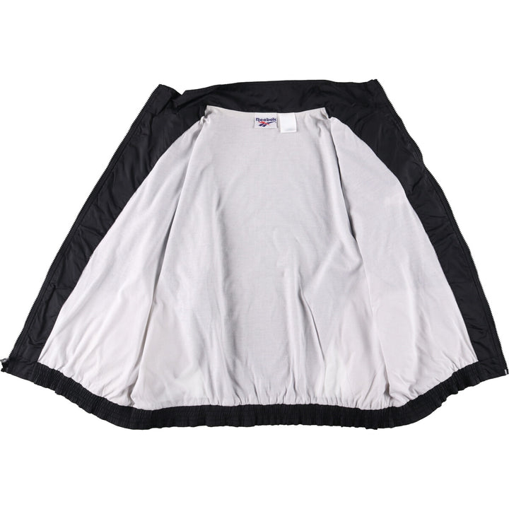 90'S Reebok Men's XXL Vintage Windbreaker unclear black type Vintage Second Hand