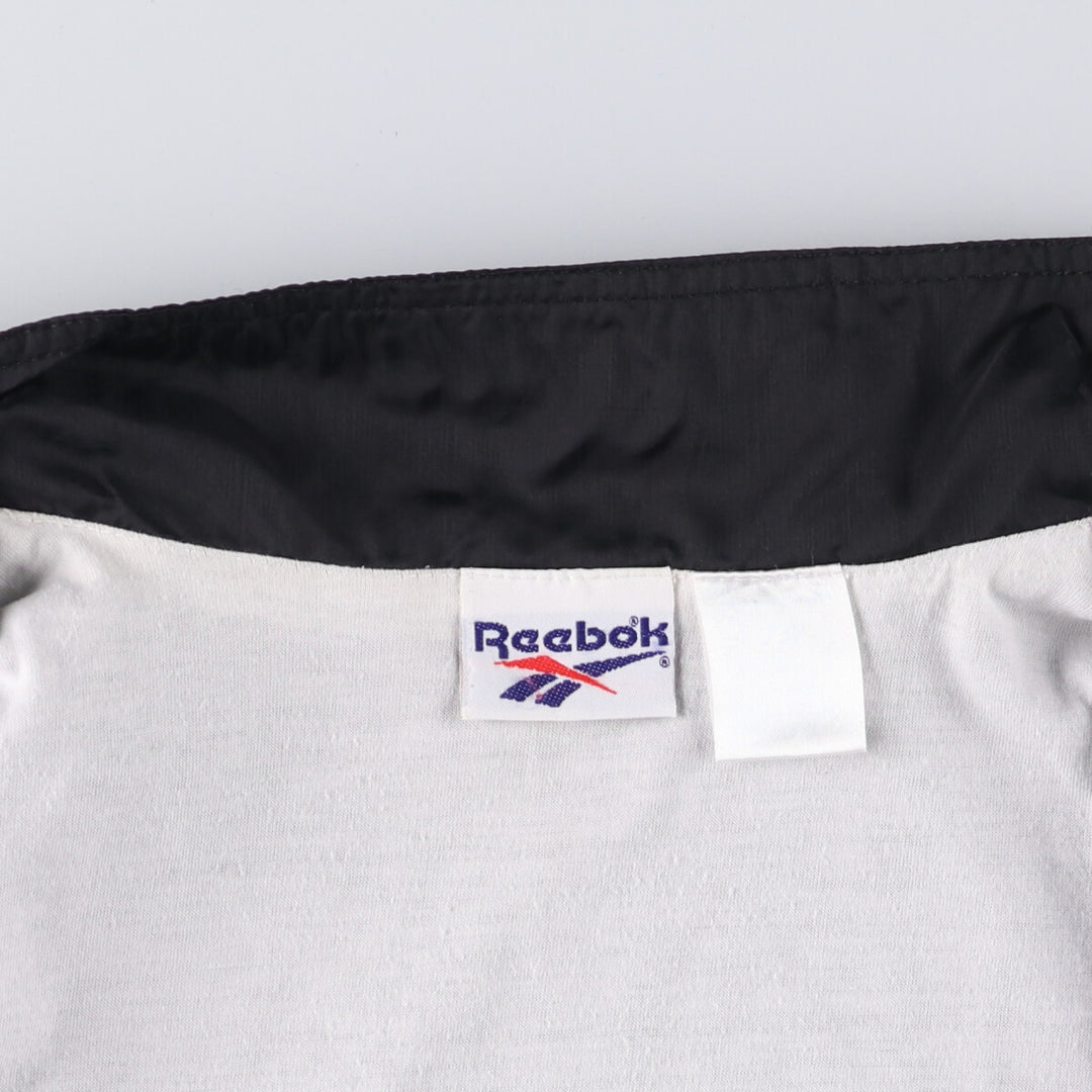 90'S Reebok Men's XXL Vintage Windbreaker unclear black type Vintage Second Hand