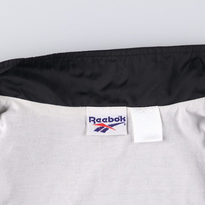 90'S Reebok Men's XXL Vintage Windbreaker unclear black type Vintage Second Hand