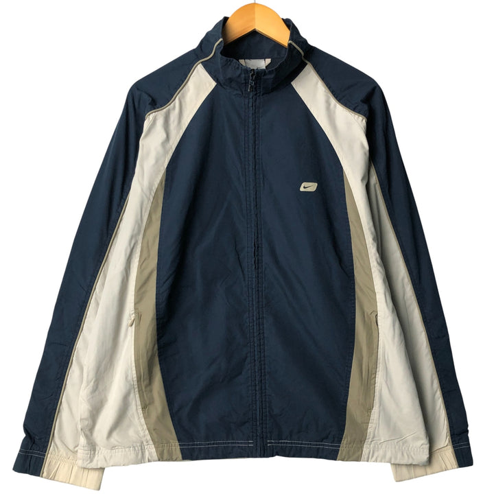 00'S Nike Windbreaker Men's Size L polyester navy blue type Vintage Second Hand