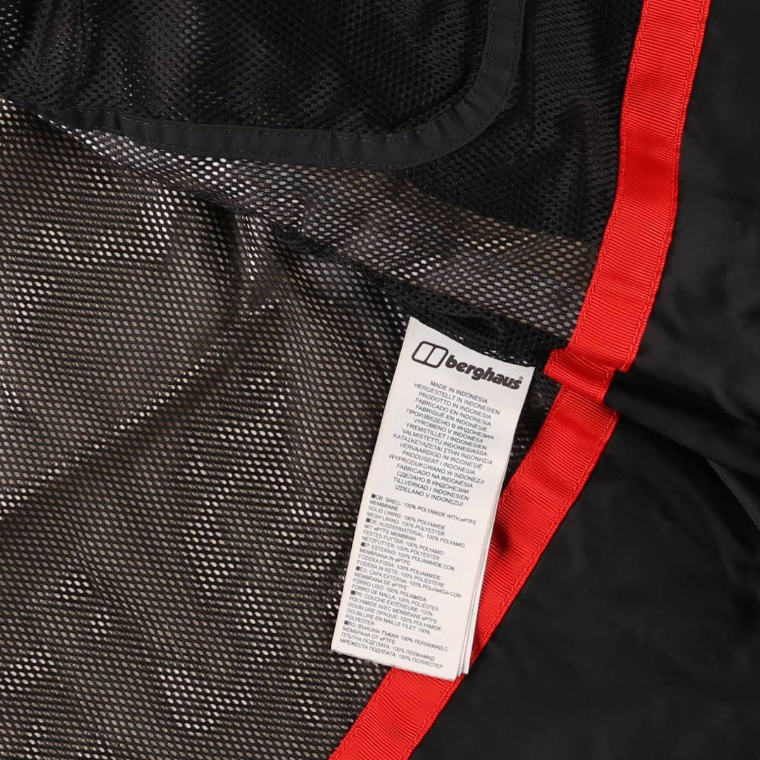 Berghaus GORE-TEX windbreaker, men's size M polyamide black type Vintage Second Hand