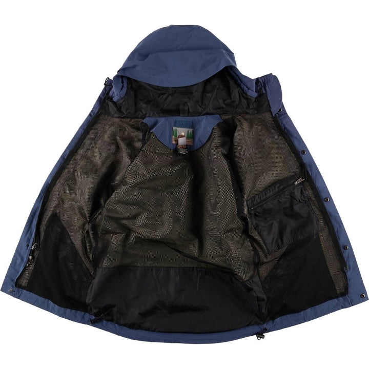 90'S EMS GORE-TEX Mountain Parka Shell Jacket, Men's Size Small, Vintage polyester navy blue type Vintage Second Hand