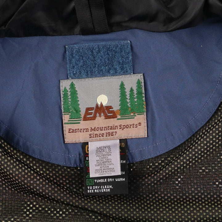 90'S EMS GORE-TEX Mountain Parka Shell Jacket, Men's Size Small, Vintage polyester navy blue type Vintage Second Hand