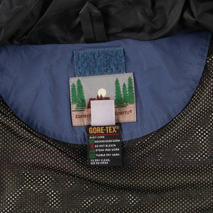 90'S EMS GORE-TEX Mountain Parka Shell Jacket, Men's Size Small, Vintage polyester navy blue type Vintage Second Hand