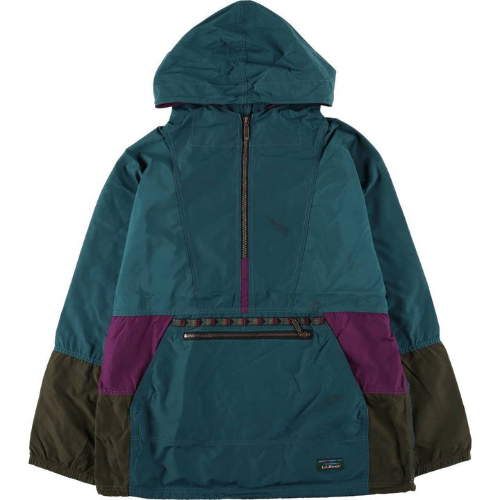 Vintage LLBean Anorak Parka from the 1980'S to 1990s, Made in USA, Men's Size L unclear green type Vintage Second Hand