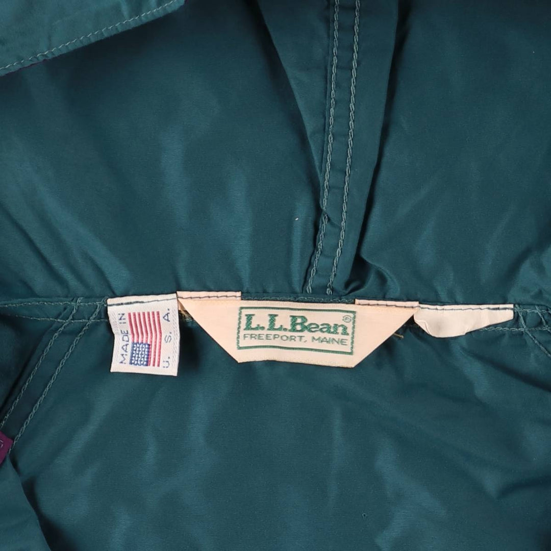 Vintage LLBean Anorak Parka from the 1980'S to 1990s, Made in USA, Men's Size L unclear green type Vintage Second Hand