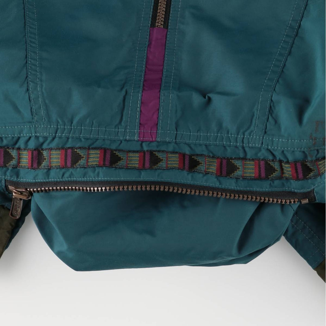 Vintage LLBean Anorak Parka from the 1980'S to 1990s, Made in USA, Men's Size L unclear green type Vintage Second Hand