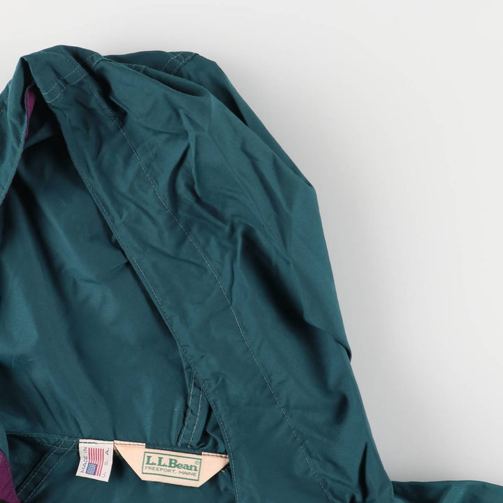 Vintage LLBean Anorak Parka from the 1980'S to 1990s, Made in USA, Men's Size L unclear green type Vintage Second Hand