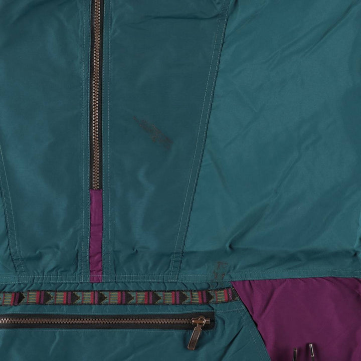 Vintage LLBean Anorak Parka from the 1980'S to 1990s, Made in USA, Men's Size L unclear green type Vintage Second Hand