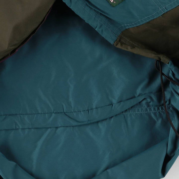 Vintage LLBean Anorak Parka from the 1980'S to 1990s, Made in USA, Men's Size L unclear green type Vintage Second Hand