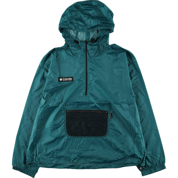 90s-00'S Columbia Packable Ripstop Anorak Parka, Men's XL Nylon green type Vintage Second Hand